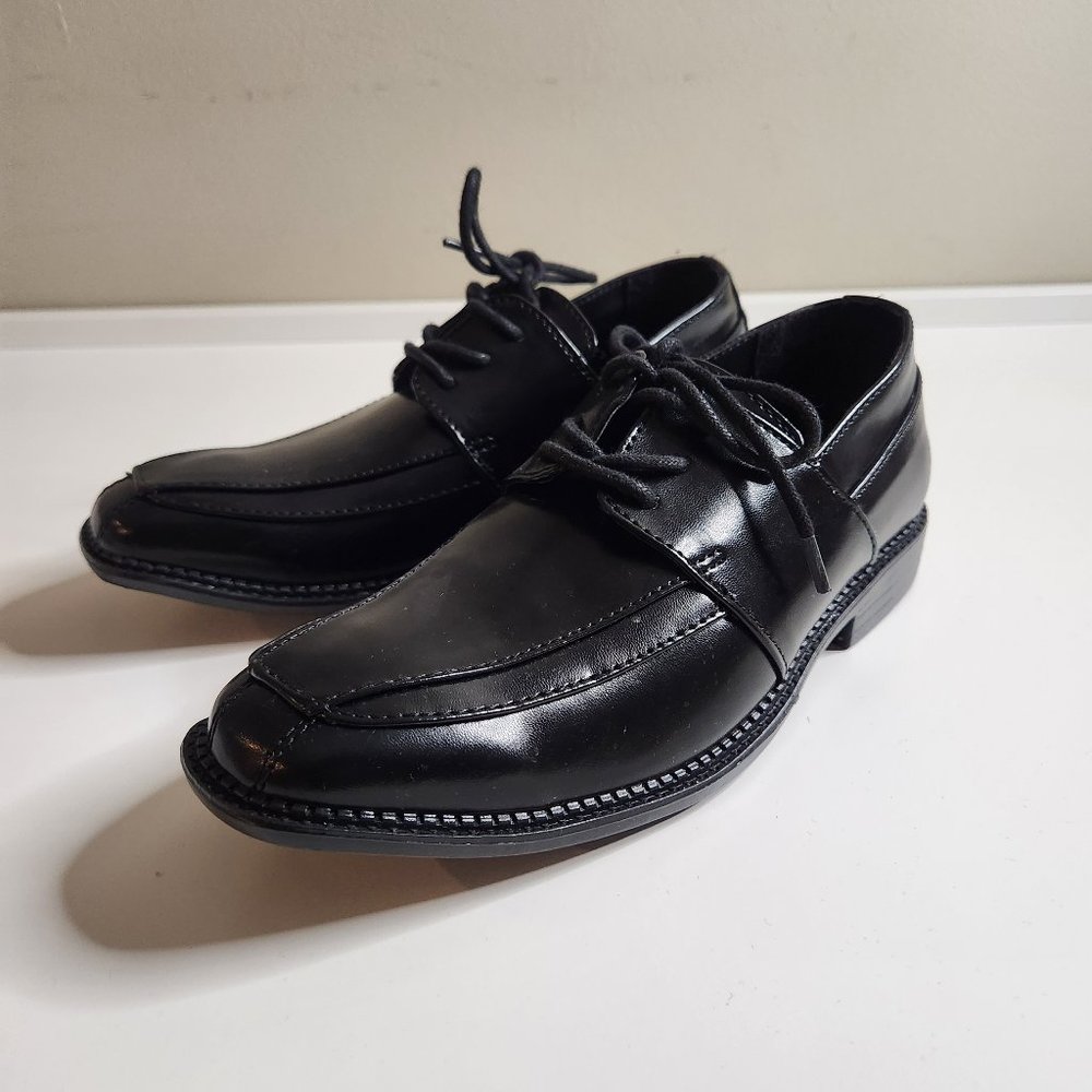 Boys Black Dress Up Shoe - Size 2